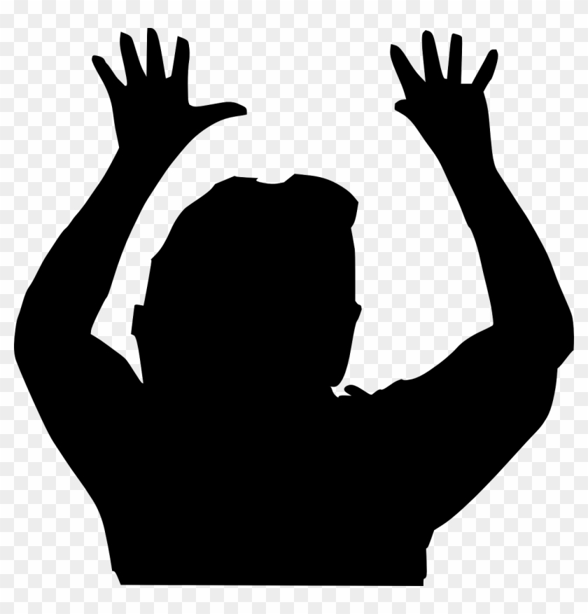 Free Vector Graphic - Silhouette Raising Hand #592853