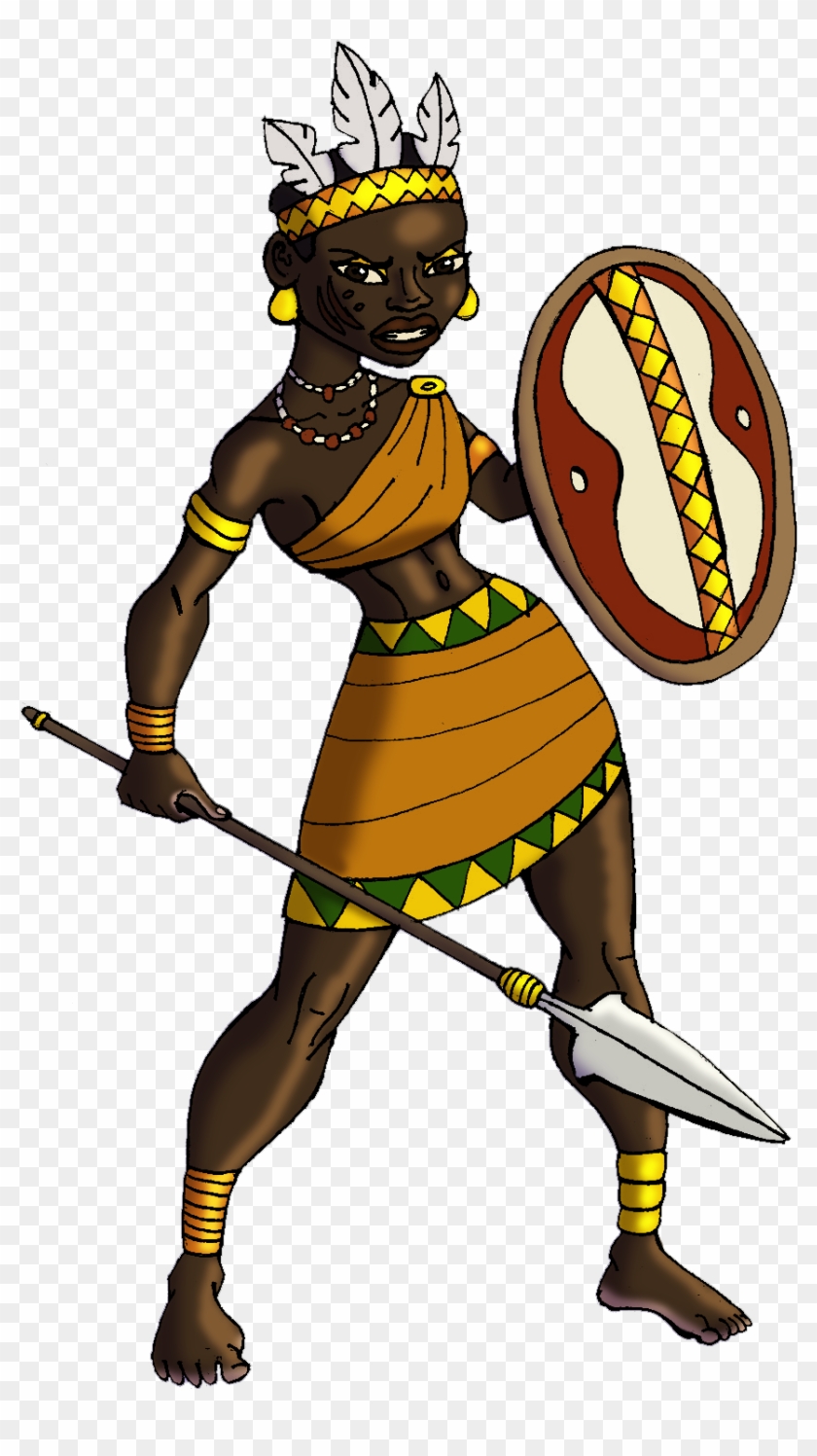 African Warrior Cartoon #592866