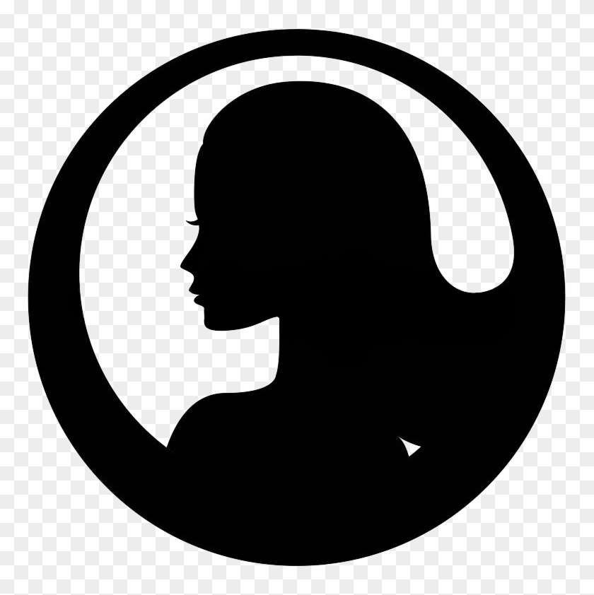 Fashionista Categories - Woman Face Silhouette Vector #592895