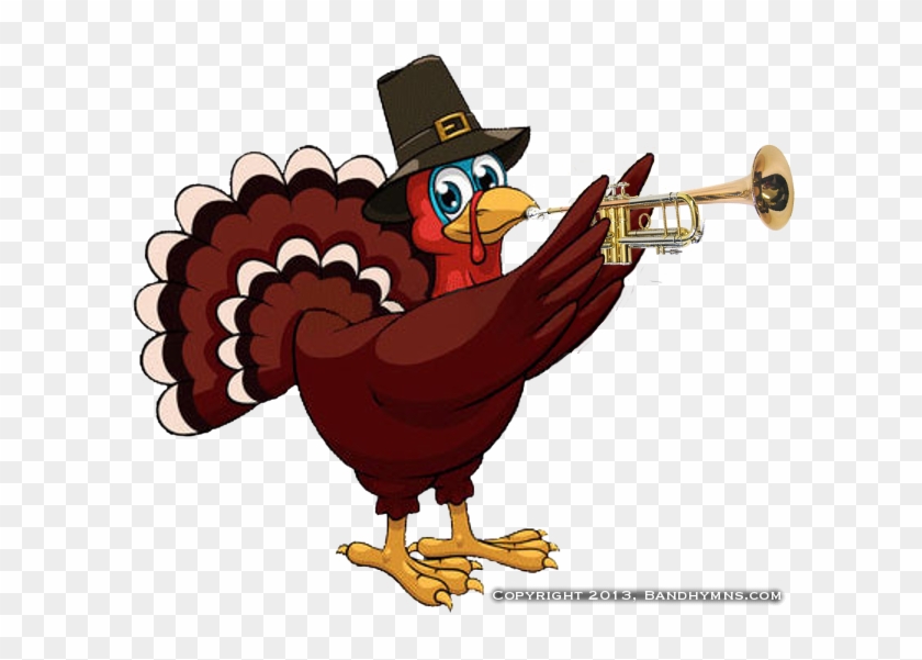 Turkey Clipart Musical - Thanksgiving Turkey Cartoon #592906