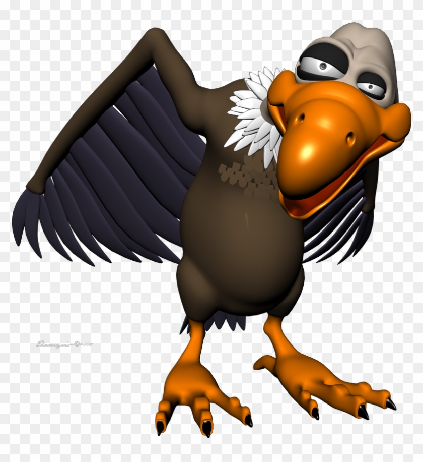 Vulture By Thamyris71 - Vulture Bird Cartoon Png #592923