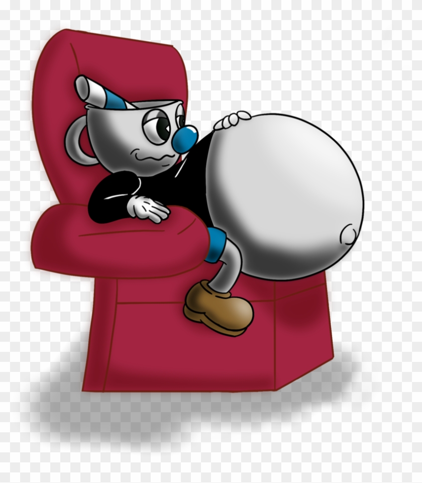 Mug Man In The Comfy Chair By Spazknot - Cuphead And Mugman Inflation #593168