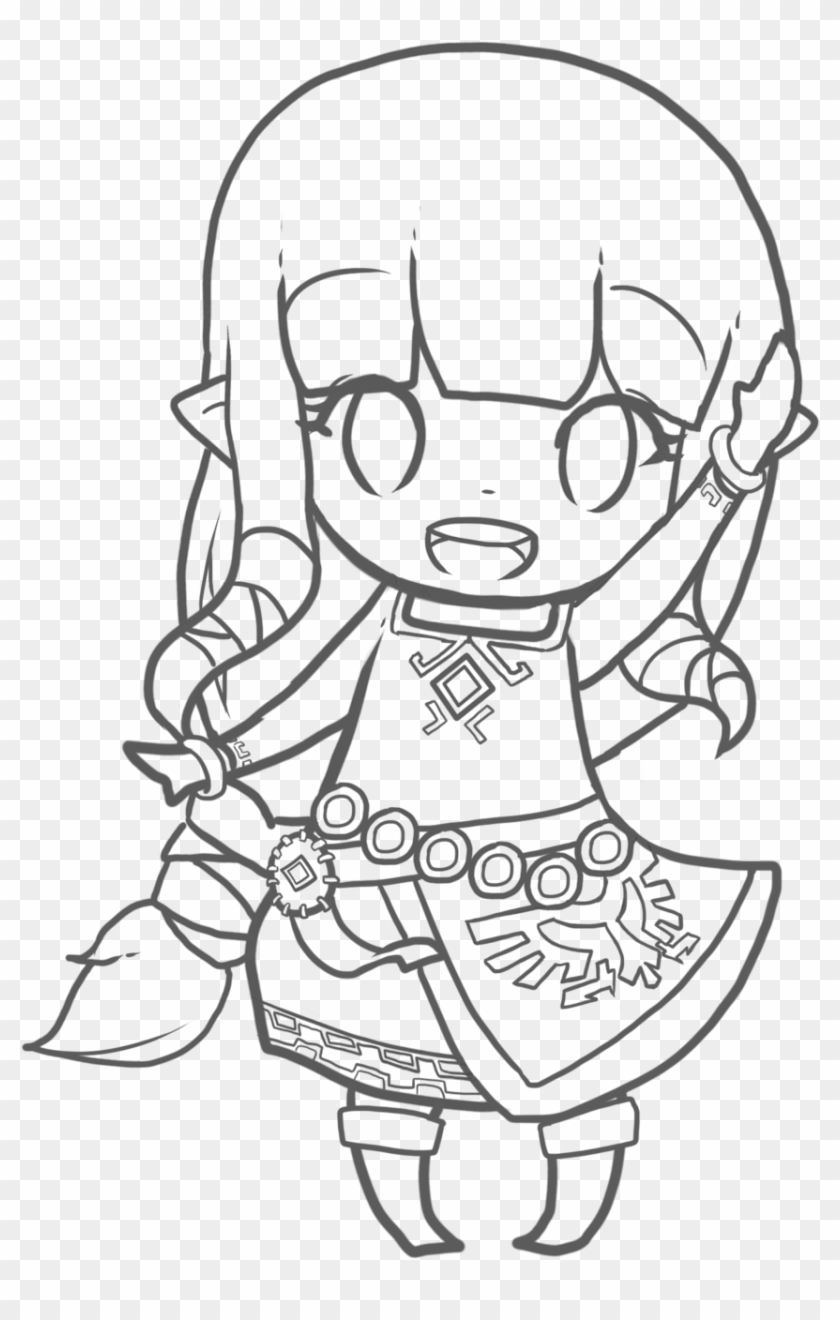 Zelda Drawing Chibi - Princess Zelda Coloring Pages #593251