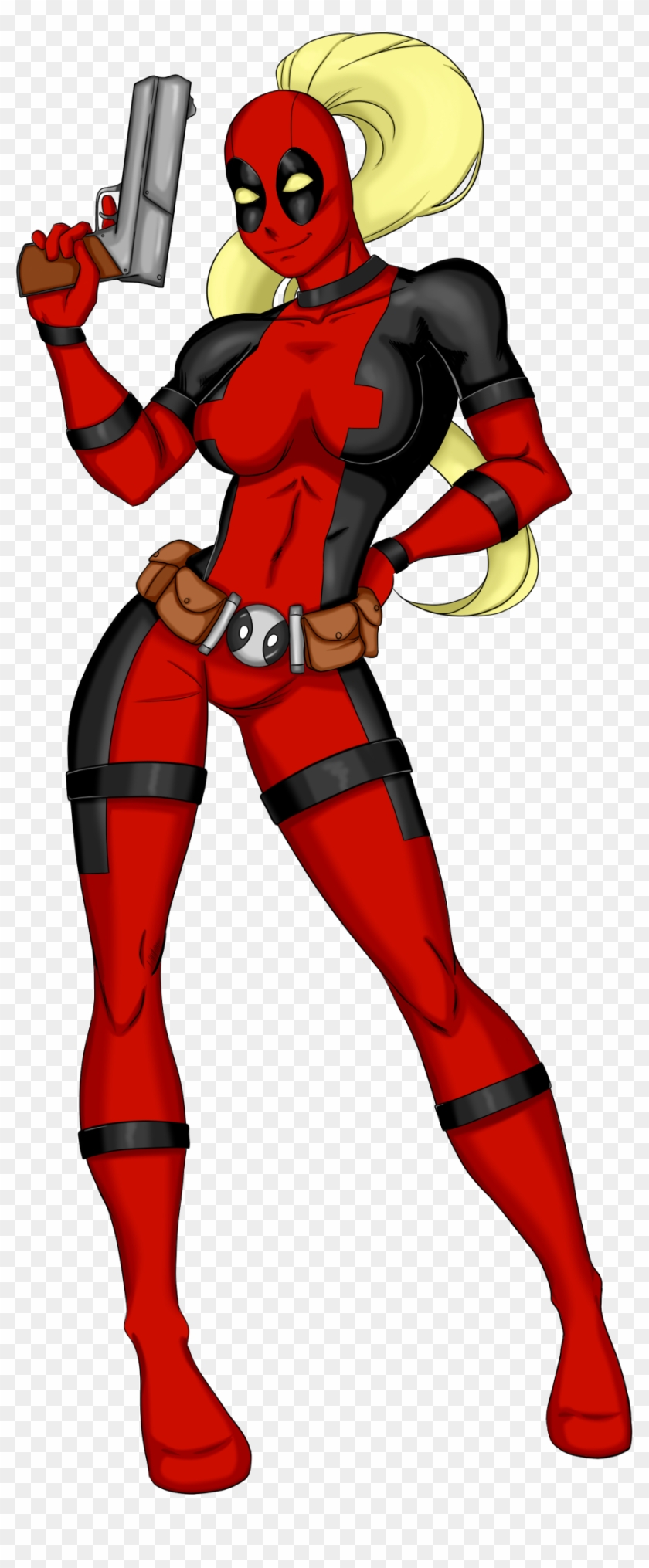 Lady Deadpool By Alchemistress666 On Deviantart - Lady Deadpool Marvel Png #593275