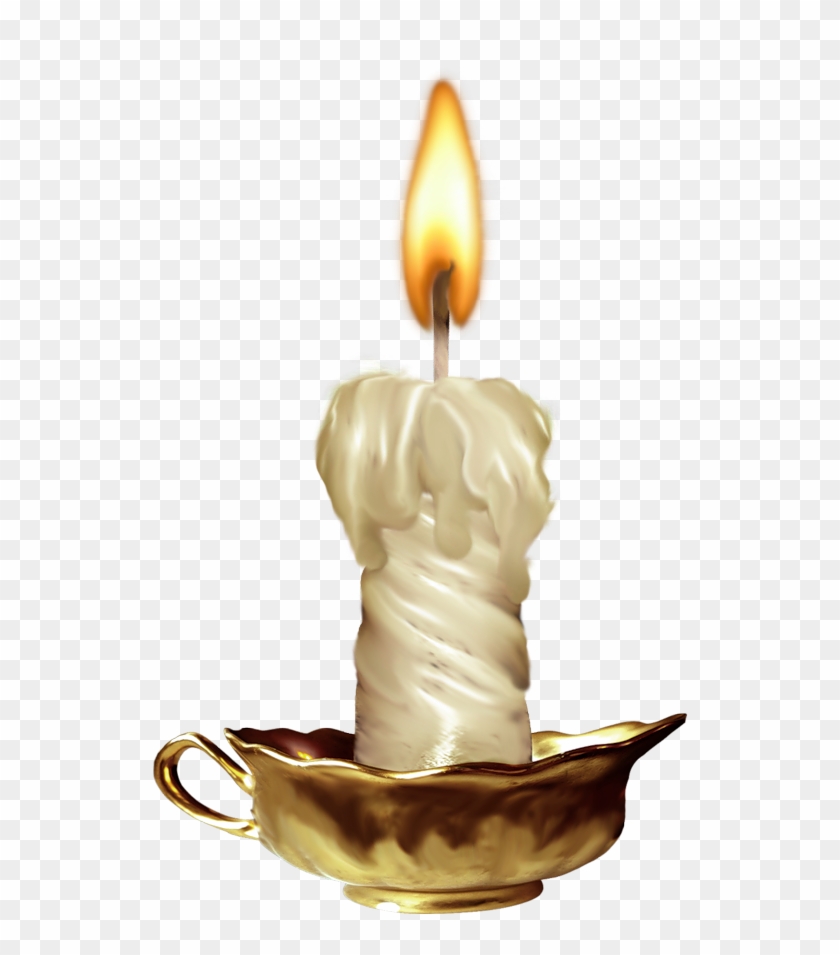 Melting Candle Clipart Art - Candle Png #593298