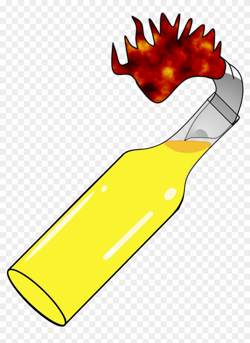 Molotov Cocktail Incendiary Device Clip Art - Molotov Cocktail Incendiary Device Clip Art #593442