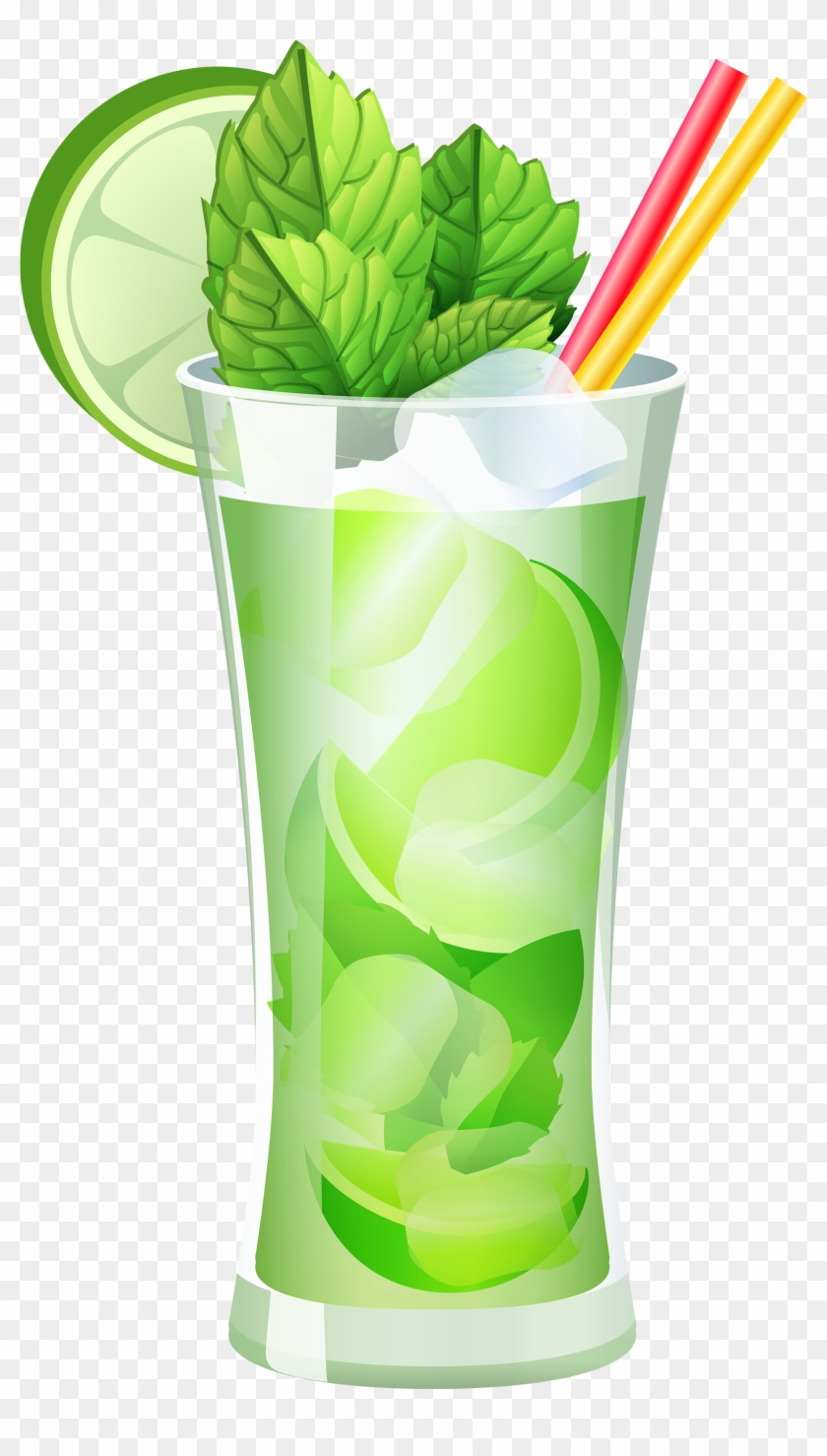 Transparent Mojito Cocktail Png Clipart - Cocktail Png #593480