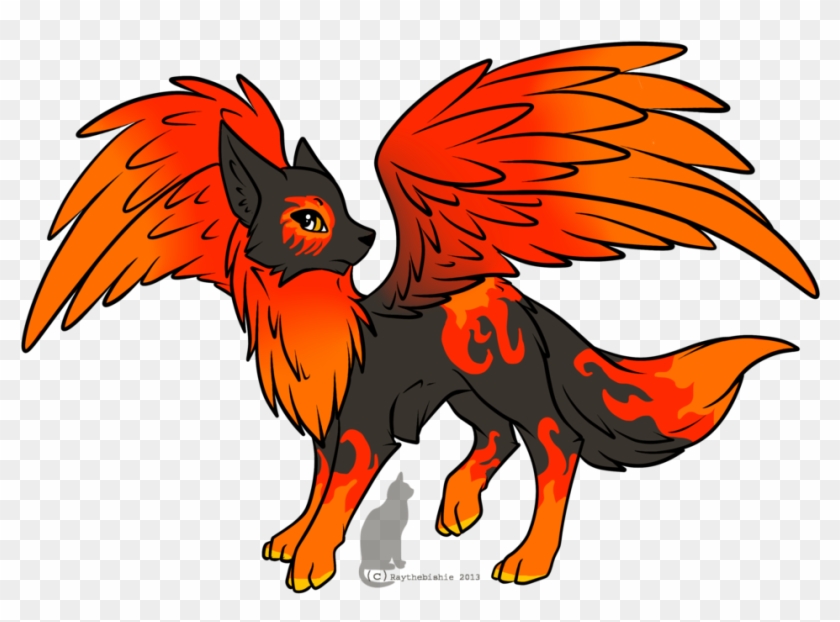 Simargl wings orange lup de wolf creature luminos fire fantasy HD  wallpaper  Peakpx