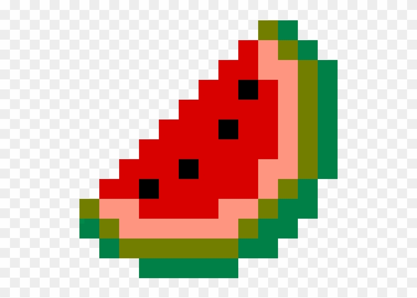 Watermelon - Easy Pixel Art Grid #593584