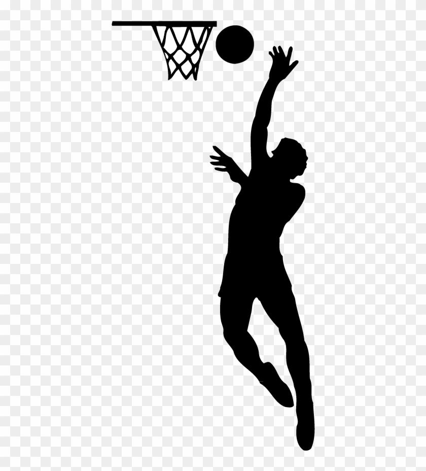 T Shirt Basketball Player Sport Sneakers - Basketball Player Silhouette Png #593586