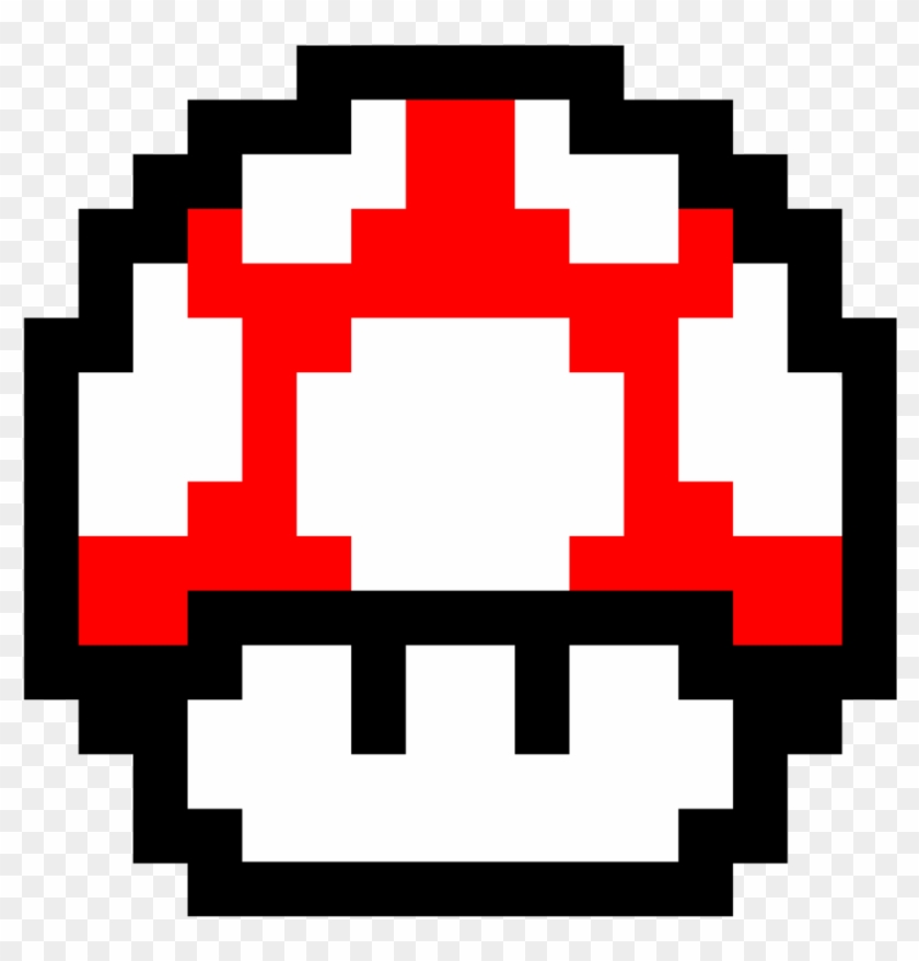 Pixel Clipart Mario Mushroom - Super Mario Mushroom Pixel #593644