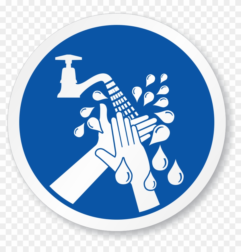 Wash Your Hands Symbol - Wash Your Hands Sign Png #593789