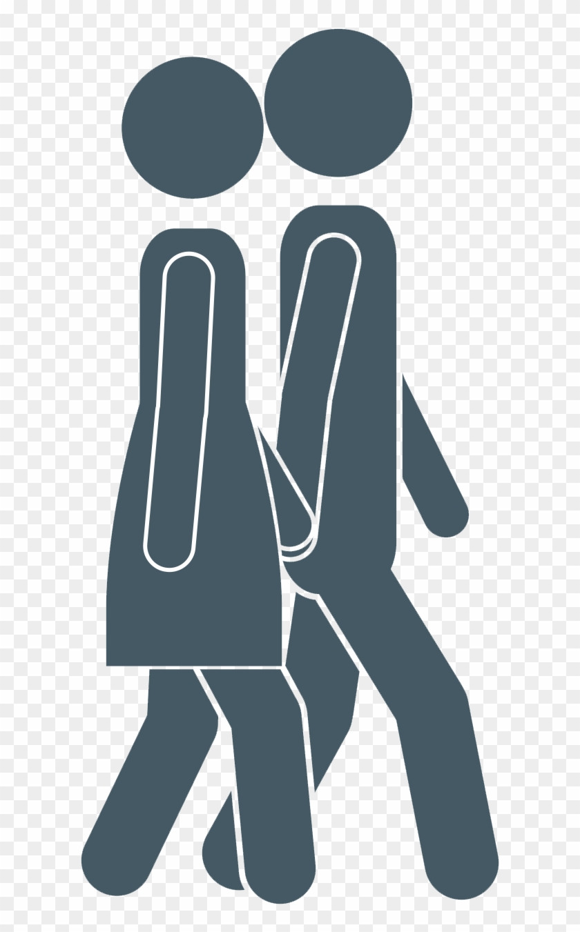 Save - Walking Man And Woman Graphic #593889