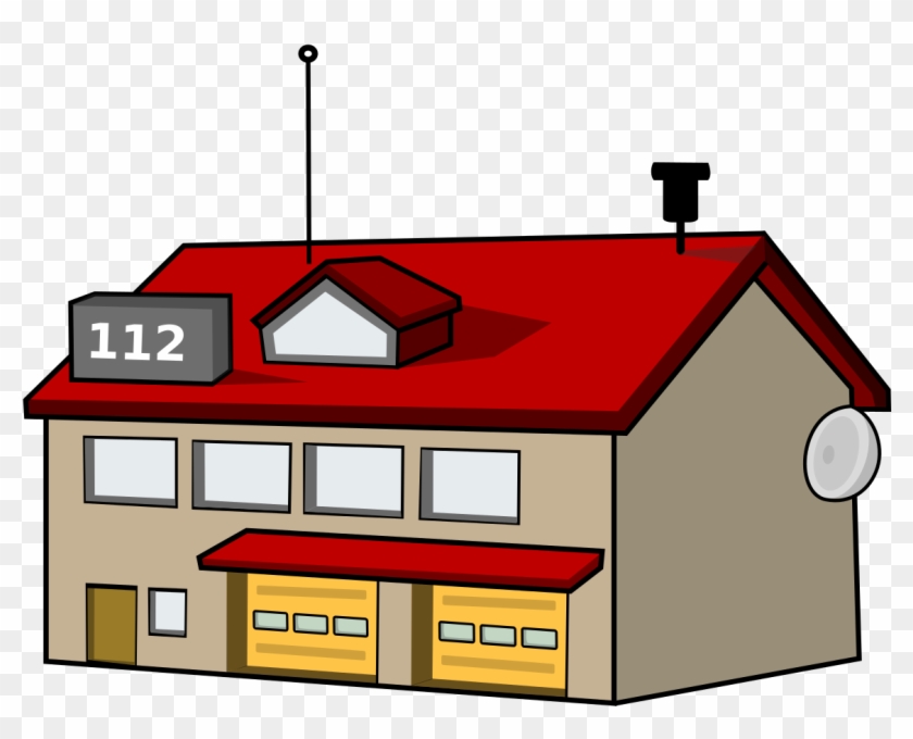 Firestation By Mimooh - Fire Station Line Art #594016