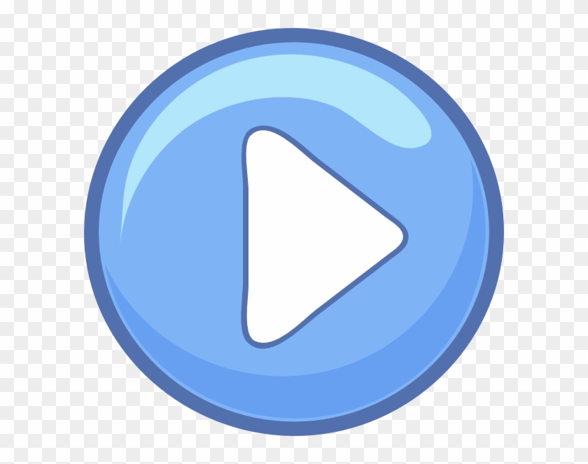 Blue Play Button Png, Svg Clip Art For Web - Cartoon Play Button Png #594080