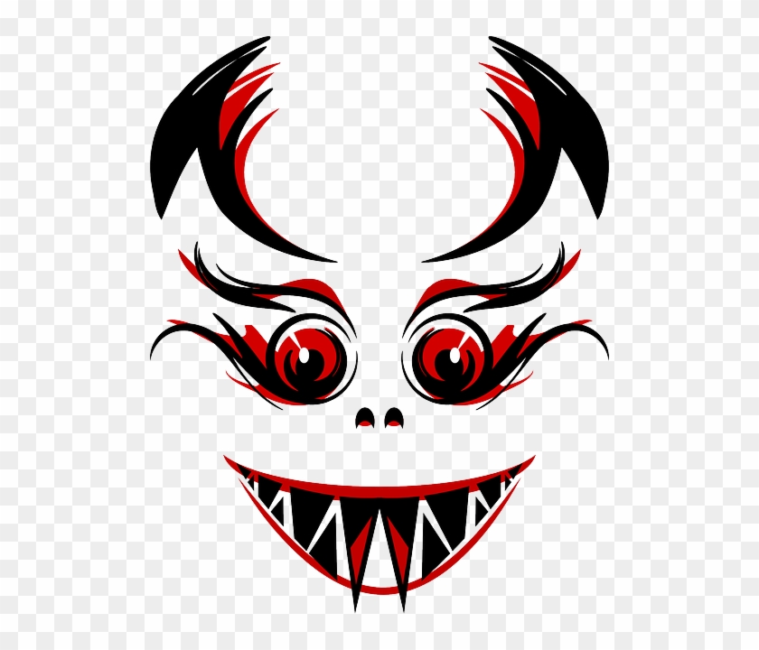 Evil, Devil, Demon, Eyes, Teeth, Fangs, Red - Devil Eyes Transparent Background #594085