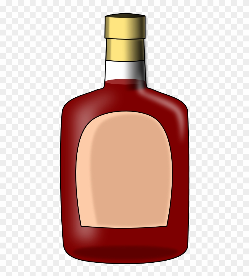 Brandy Bottle By Peritustraining - Bottle Of Brandy Clip Art #594132