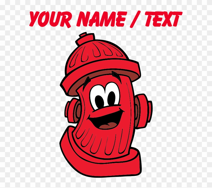 Custom Cartoon Fire Hydrant Bib - Cartoon Fire Hydrant #594153