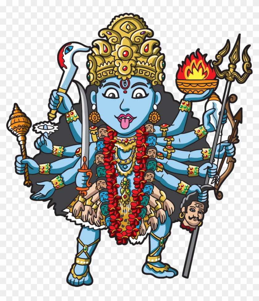 Kali Shiva Hinduism Devi Clip Art - Kali Shiva Hinduism Devi Clip Art #594470