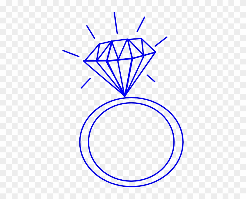 Blue Diamond Clipart - Engagement Clip Art #594528
