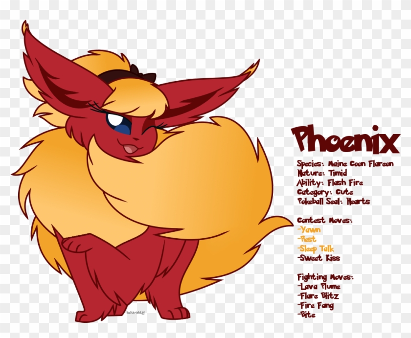 Phoenix The Flareon By Faith-wolff - Flareon Side View #594586