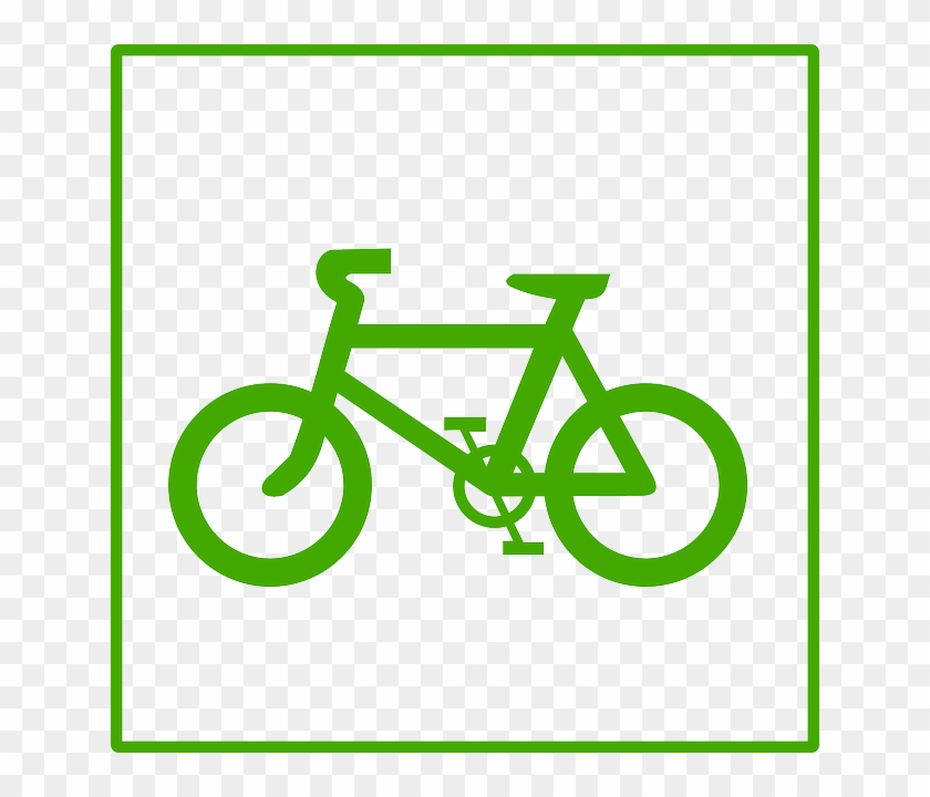 Green Bicycle, Cycling, Sign, Ecology, Green - Green Bicycle Icon #594590