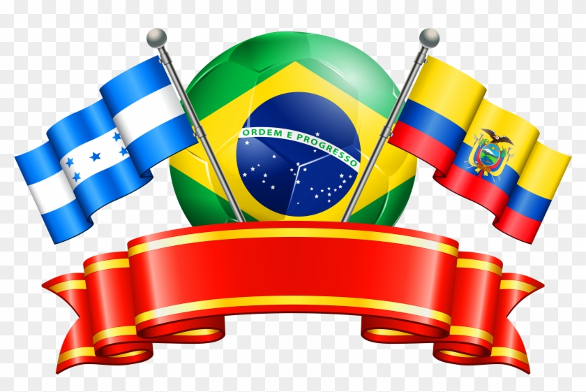 2018 Fifa World Cup Stock Illustration Clip Art World - Flag Of Brazil #594627