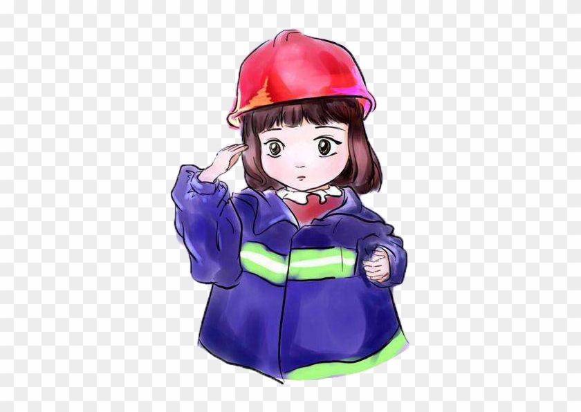 Firefighter Firefighting Cartoon Q-version - Firefighter Firefighting Cartoon Q-version #594673
