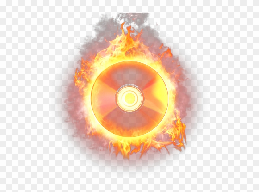 Disc Cd Burn Burning Wavy Wave Fire Firing Circle Round - Compact Disc #594661