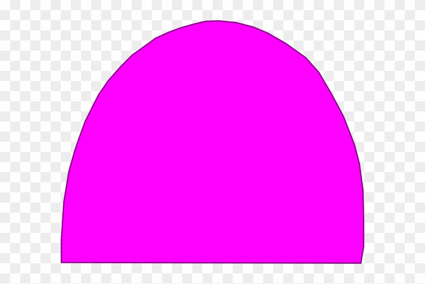Pink Top Half Egg Shell Clip Art - Circle #594703