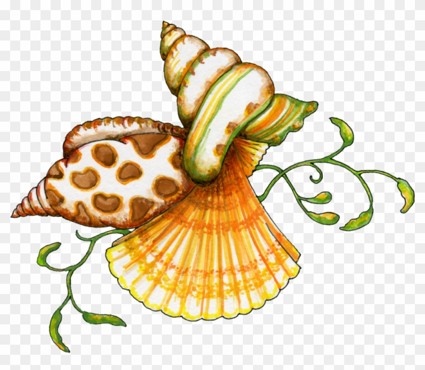 Free Clip Art Sea Shells - Sea Shells Clip Art #594717