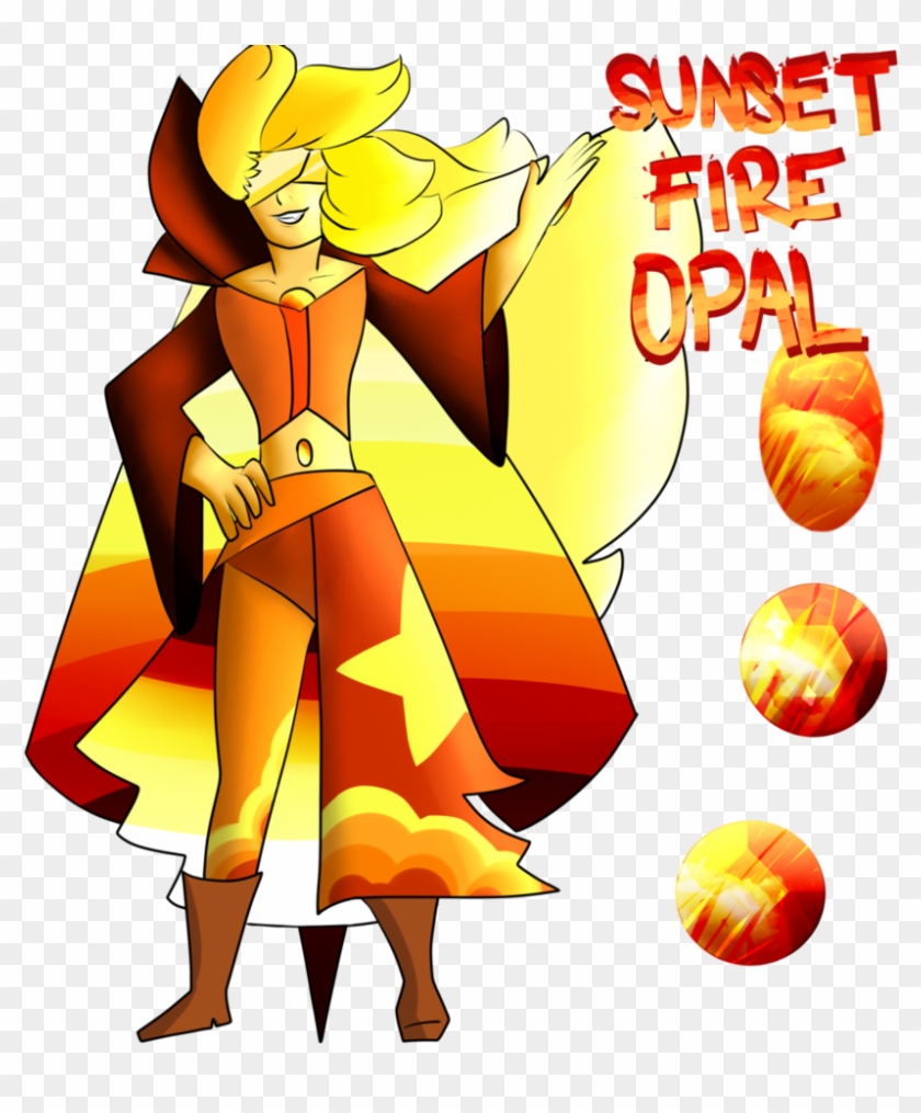 Sunset Fire Flash Opal 2 25ct L2121 - Sunset Fire Opal Steven Universe #594759