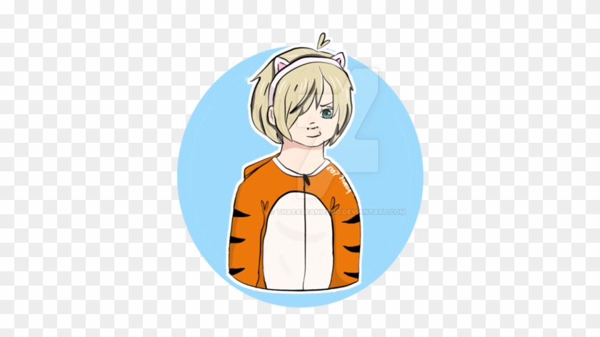 Yurio In A Tiger Onesie With Cat Ears By Thaeabeanieboo - Cartoon #594762