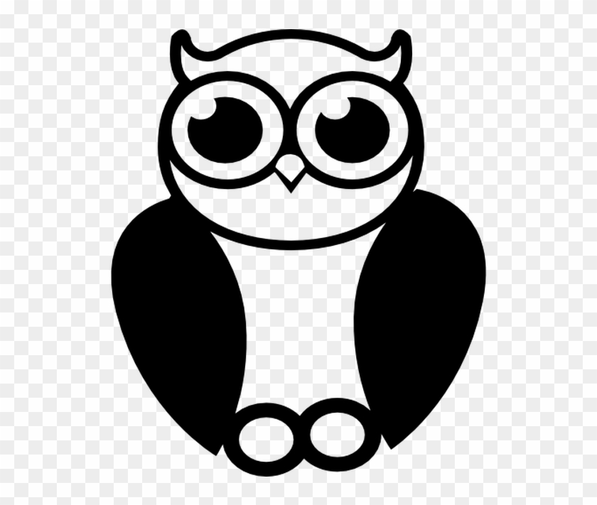 Owl Sage Symbol Free Vector Icon Designed By Freepik - Bird Address Stamp - Big Eyed Owl Stamp - Custom Bird #594827