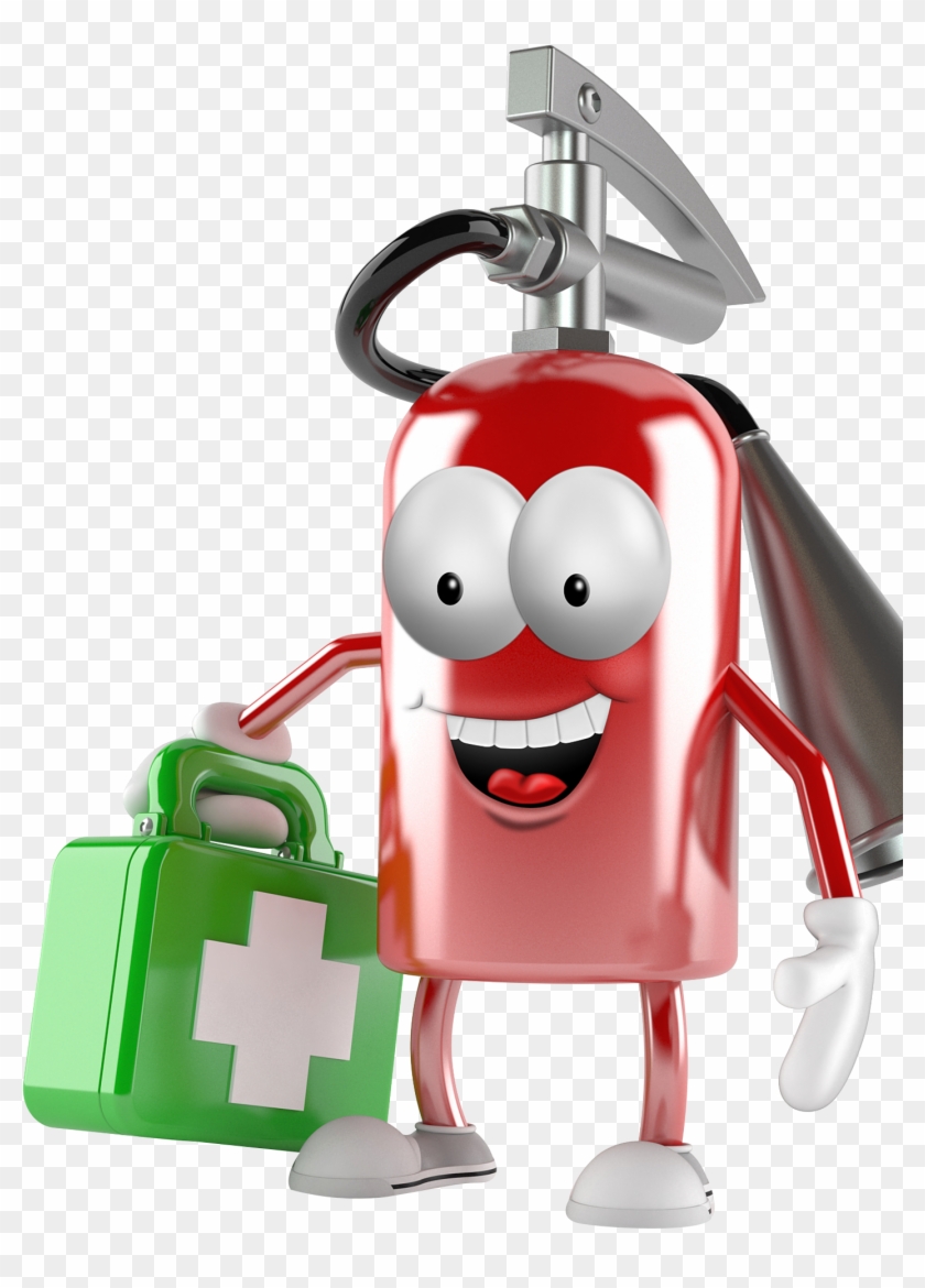 Fire Extinguisher Cartoon Firefighting - Fire Extinguisher Cartoon Firefighting #595210