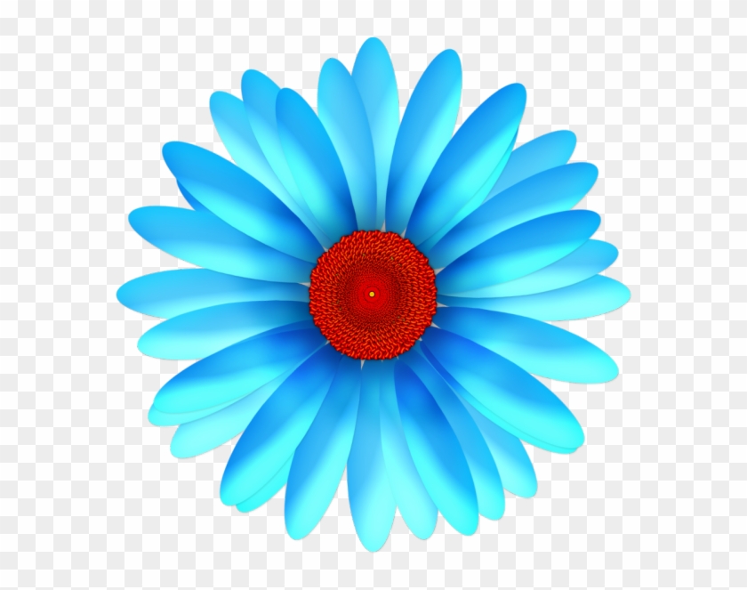 Flower Blue Turquoise Clip Art - Flower Blue Turquoise Clip Art #595250