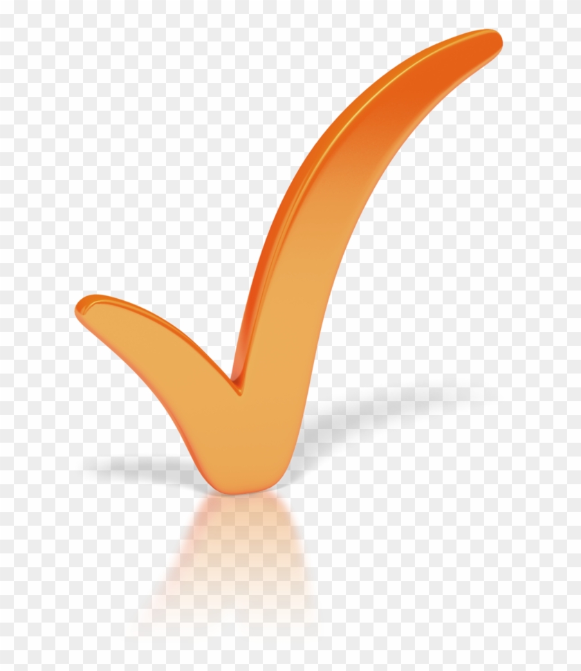 Orange Check Mark - Customer Benefits Clip Art Png #595279