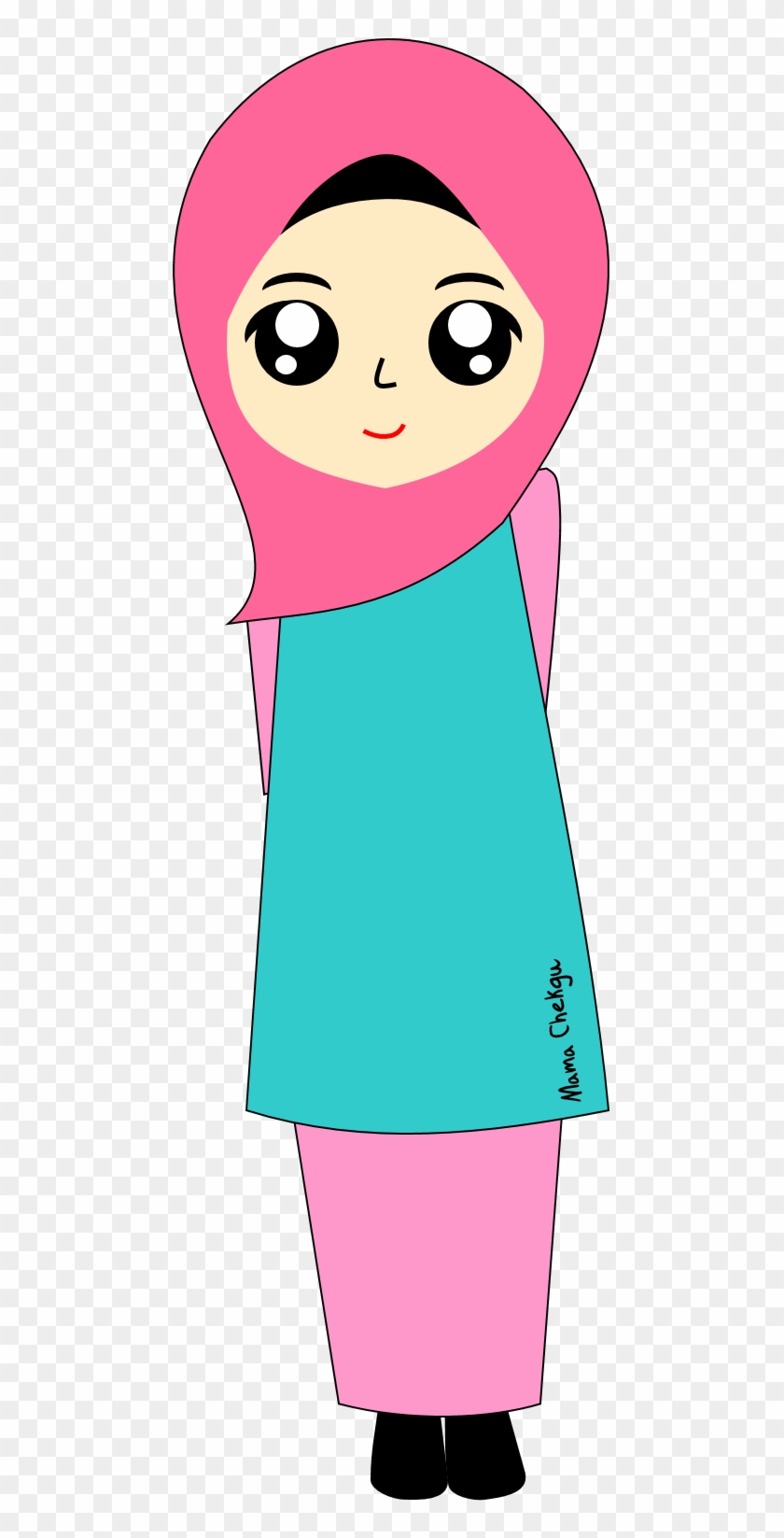 Baju Kurung Clipart - Baju Kurung Clipart #595342