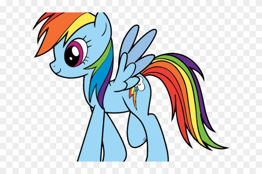 My Little Pony Clipart Artist - My Little Pony Rainbow Dash Coloring Pages #595353