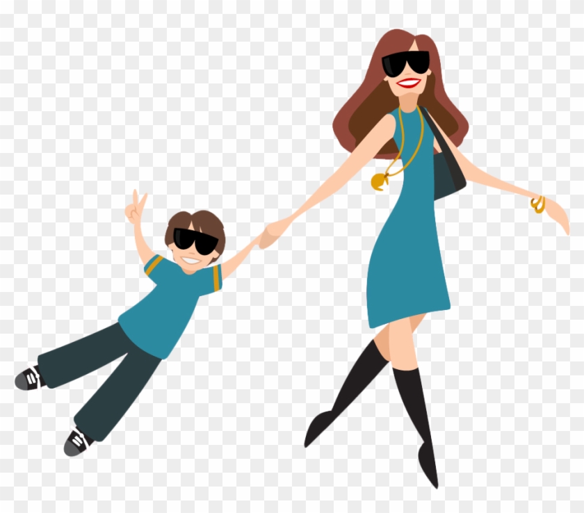 Mommy Clipart Alone - Single Mom Clipart #595352