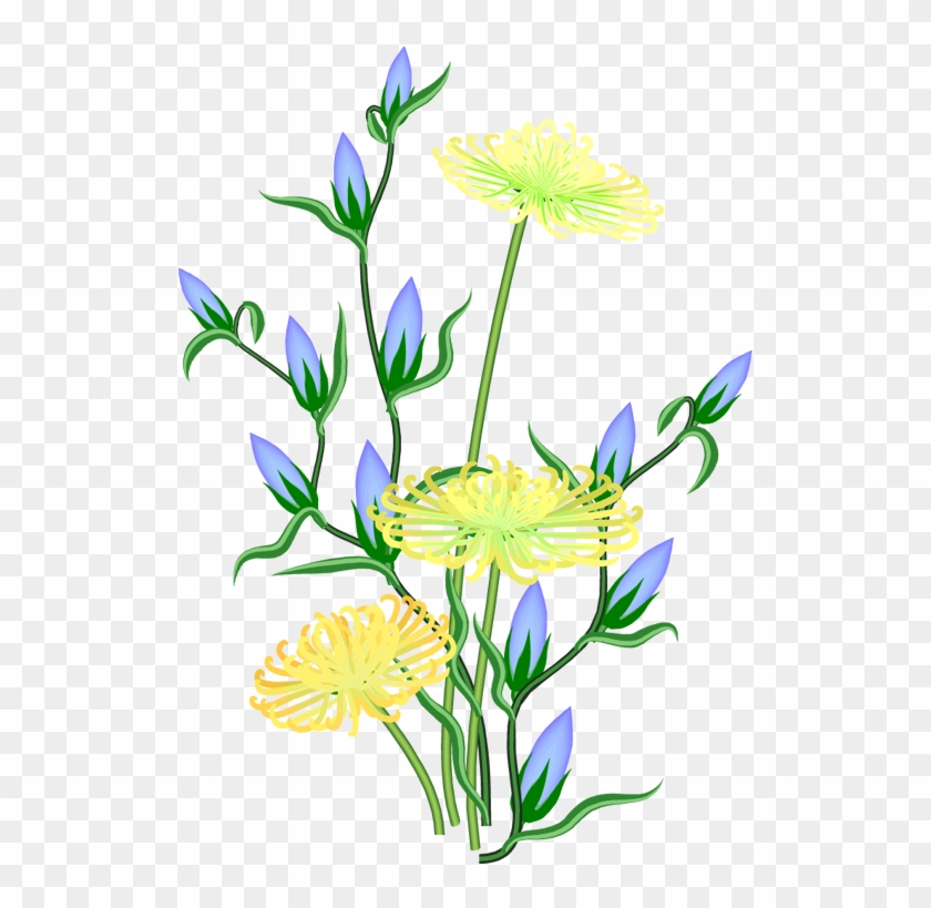 Fleurs Bleues Décorations Printemps Volubilis Scrapbooking - Fleurs Bleus Fond Transparent #595397