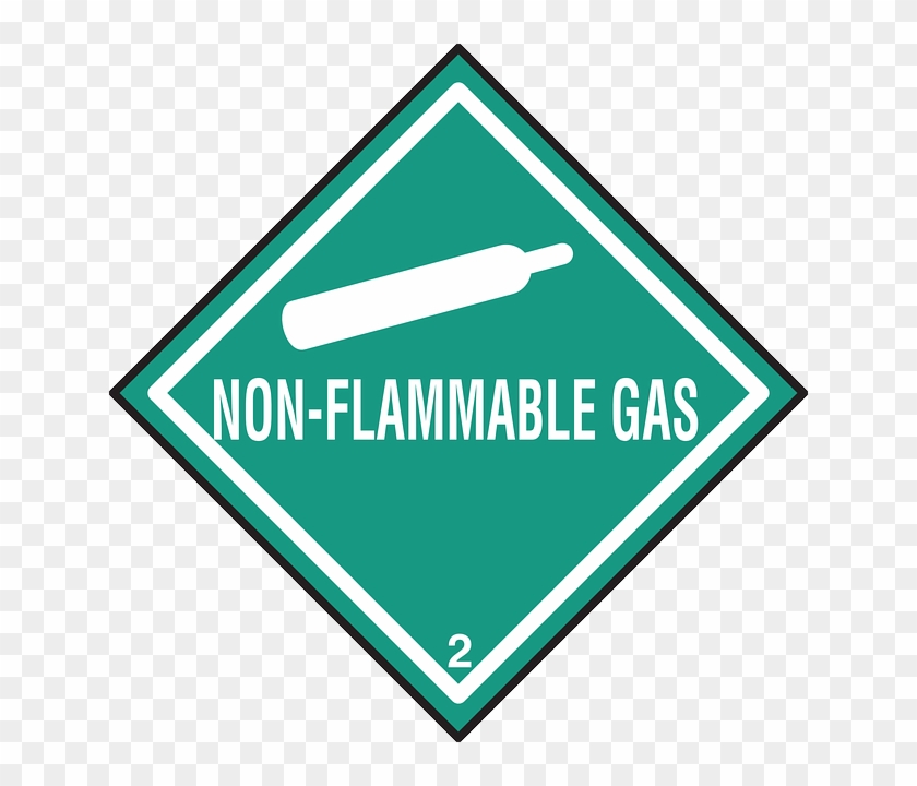 Sign, Symbol, Non, Gas, Warning, Flammable, Packaging - Non Flammable Gas Symbol #595444