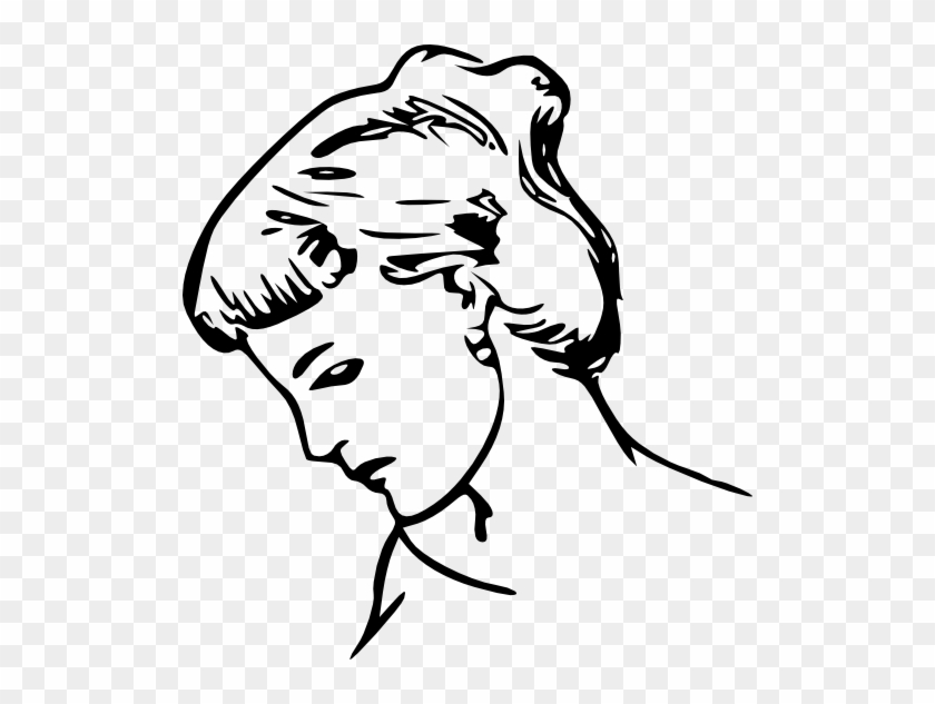 Female Profile Drawing Clipart - Keeping Your Mouth Shut Quote #595491