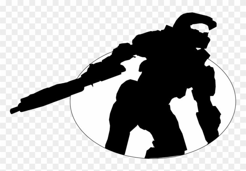 Halo Silhouette By Floppynovice On Deviantart - Halo Logo Silhouette #595520