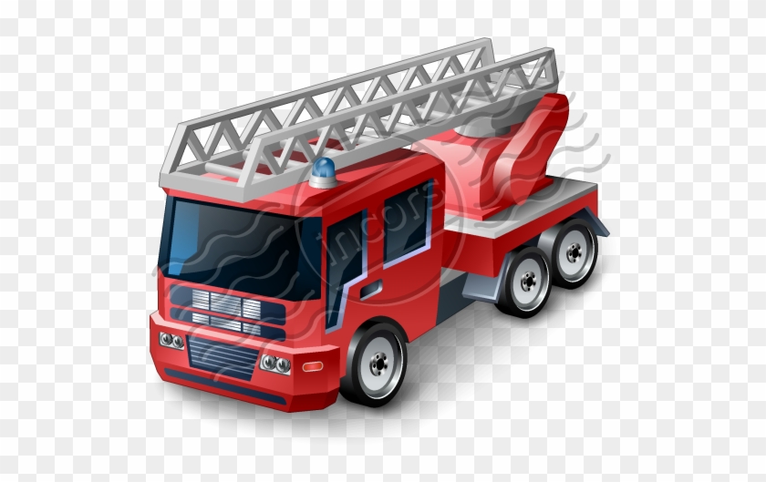 Firefighter Car Png Fire Truck Icon - Mobil Pemadam Kebakaran Png #595592