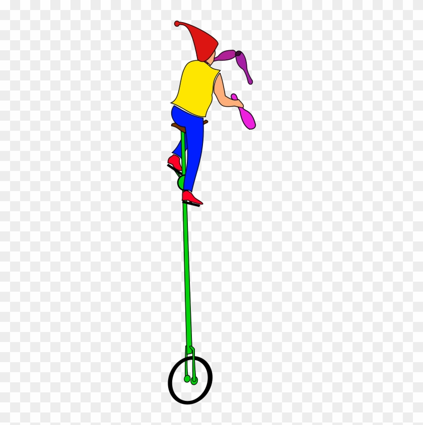 Unicycle Juggler Clip Art #595623
