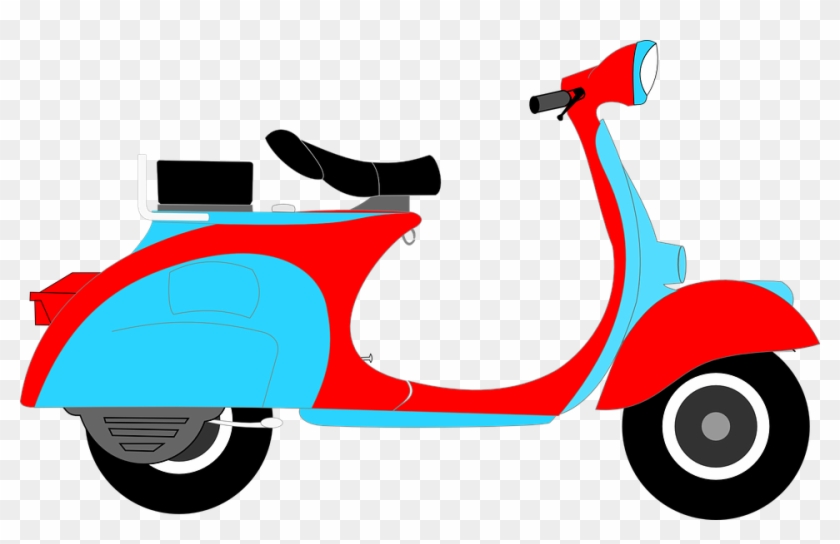 Ride Clipart Sepeda - Gambar Motor Vespa Animasi #595672