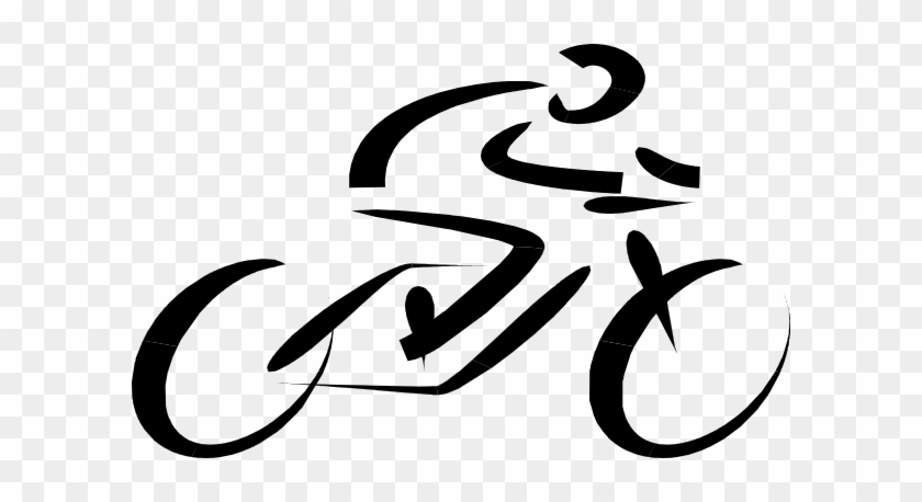 Road Racer Clip Art At Clker - Racing Bicycle Clip Art #595689