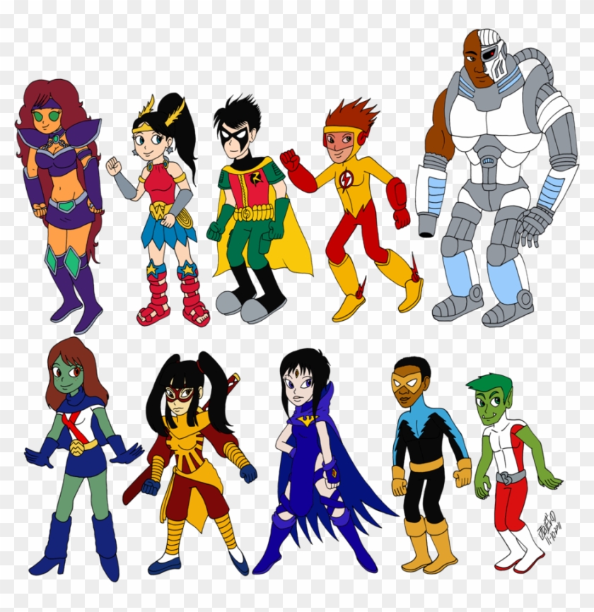 Teen Titans Redesigns By Tuxedomoroboshi - Drawing #595759
