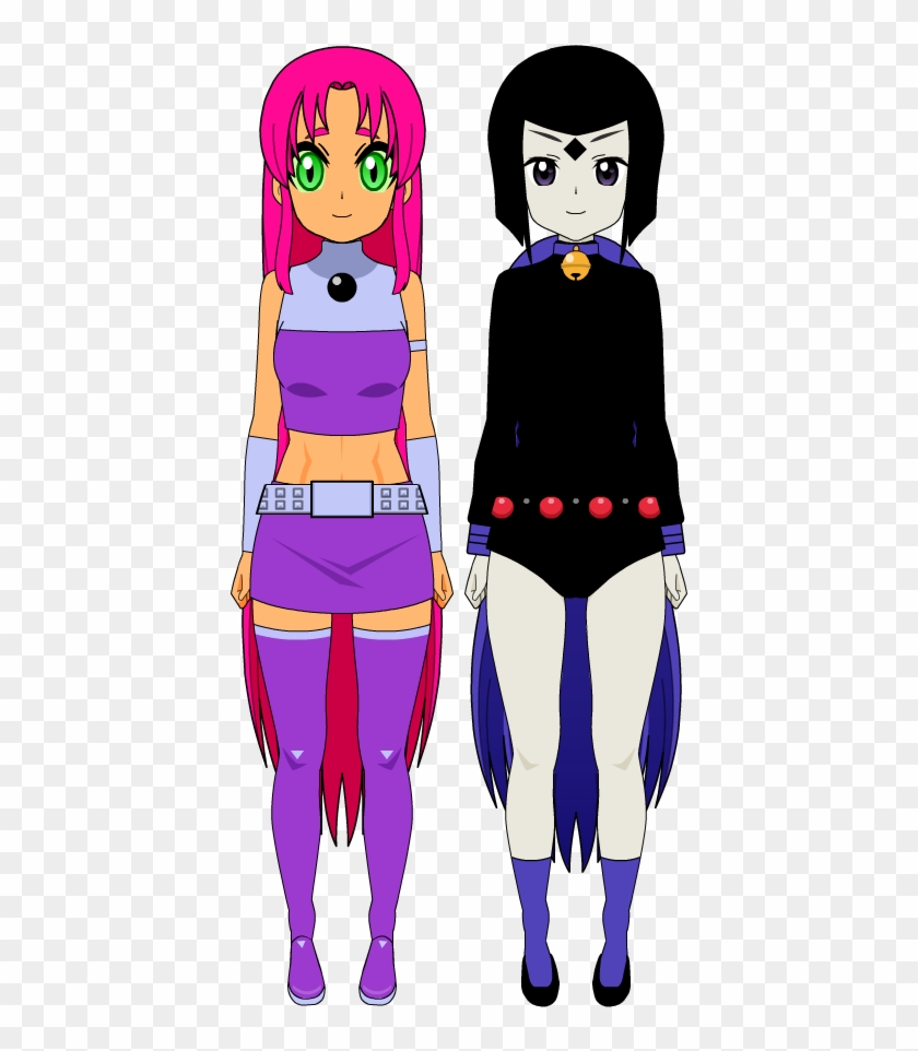 Starfire And Raven - Cartoon #595772